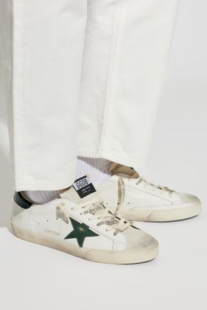 Golden Goose Super-Star Classic With List Sports Shoes, Mens, White