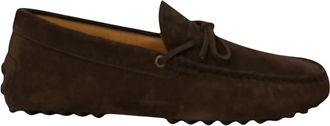 Tod's Laccetto Gommino 22L - Heren - Loafers - Bruin - 40 1/2 EU - Leer - Schoenen