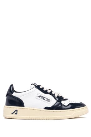 Autry Womens Bimaterial Leather and Patent Sneakers
