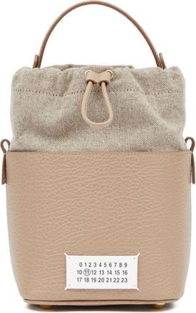 Maison Margiela small 5AC tote bag - unisex - Calf Leather/Cotton - One Size - Neutrals