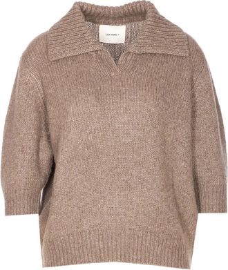 Lisa Yang Maglione Lailai con scollo a V - Marrone