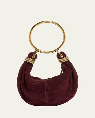 Chlo&eacute; Bracelet Hobo Bag in Suede