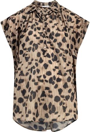 Knit-ted Overhemden, Dames, Bruin, M, Sleeveless Top Bodee