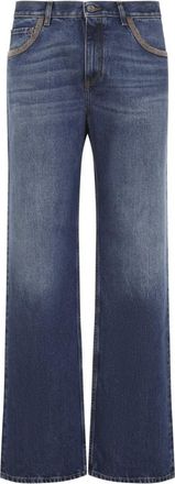 Etro Blue High Rise Jeans
