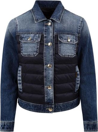 Moorer Blauwe Petunia Jas - Dames - Spijkerjassen - Blauw - 2XS - Denim - Jassen