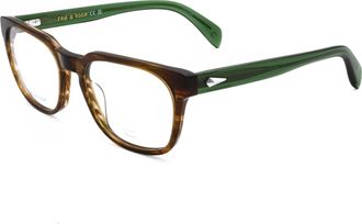 Rag & Bone Rag & Bone Mens 55mm Brown Horn Opticals
