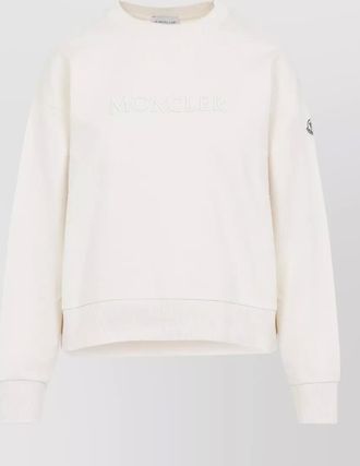 Moncler crew neck sweatshirt long sleeves ribbed trims