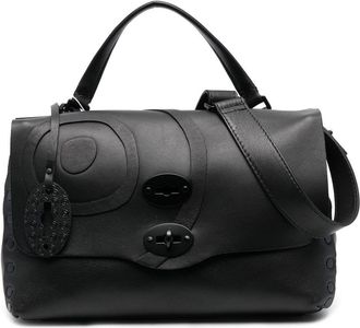Zanellato foldover top leather satchel - women - Calf Leather - One Size - Black
