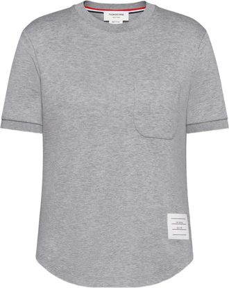 Thom Browne T-shirt in cotone - Grigio