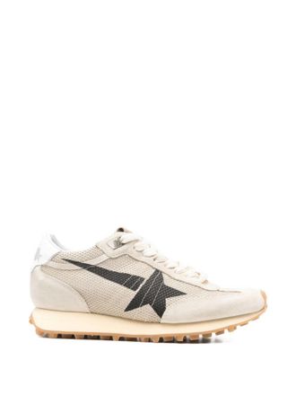 Golden Goose Beige Marathon Sneakers