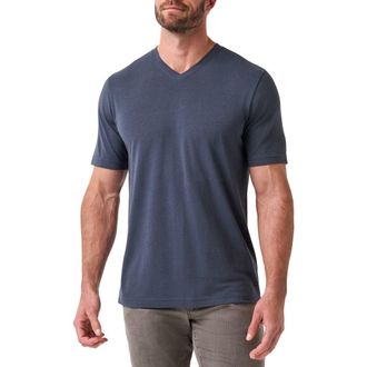Travis Mathew Cloud V-Neck T-Shirt in Blue Nights at Nordstrom, Size Xx-Large