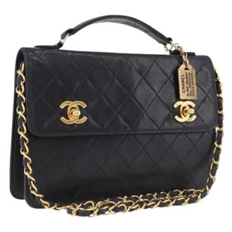 Chanel Pre-owned Vintage Shoulder Bag - Dames - Pre-owned - Zwart - Maat: ONE Size Leer
