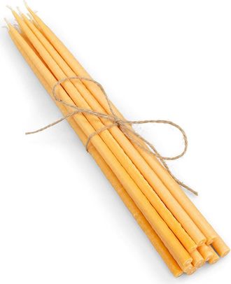 British Colour Standard Thin Taper Candles - Set of 12 in Saffron at Nordstrom