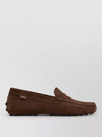 Tod's leather slip-on loafers