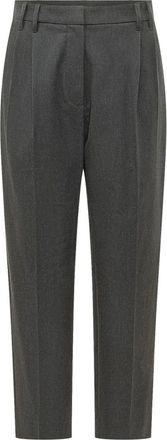 Brunello Cucinelli Broeken, Dames, Zwart, XL, Broek