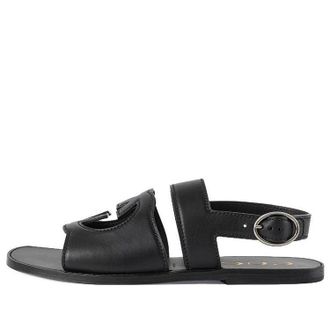 Gucci Cut-Out Detailed Interlocking G Sandals Black 723627-US000-1000