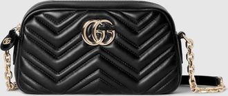 Gucci GG Marmont Small Camera Bag, Black, Leather