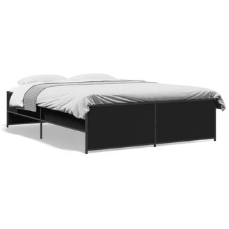 Berkfield Home Bed Frame without Mattress Black 120x200 cm | Size: Small Double