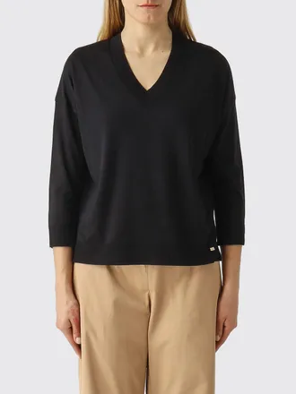 Herno Teddy Bear Print V-Neck Lyocell Jumper