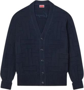 Kenzo Blauwe Sweaters voor Mannen - Heren - Vesten - Blauw - L - Truien & Vesten