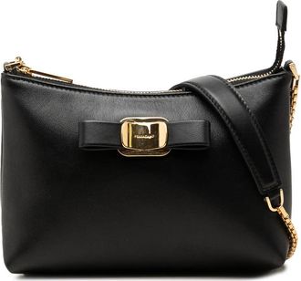 Ferragamo Pre-owned Ferragamo Mini Leather Vara Bow Chain Crossbody Ladies S5WZG3L4P7HXEIF3