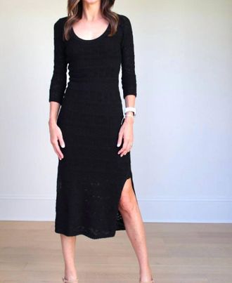 Saltwater Luxe Ronni Midi Dress In Black