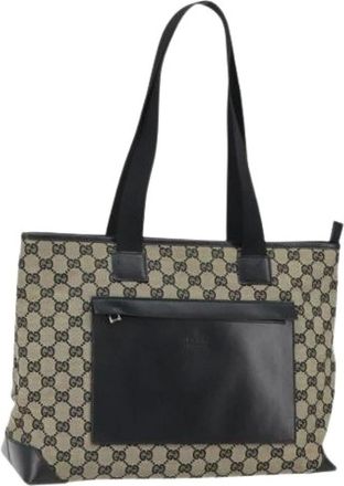Gucci Pre-owned Tote Bags, female, Multicolor, Size: ONE SIZE Pre-owned GG Canvas Tote Bag