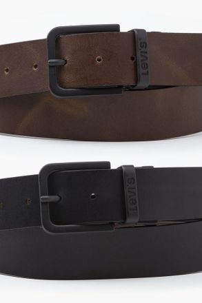 Levi's Cintur&oacute;n reversible con hebilla de metal - Hombre - 100 - Negro / Regular Black