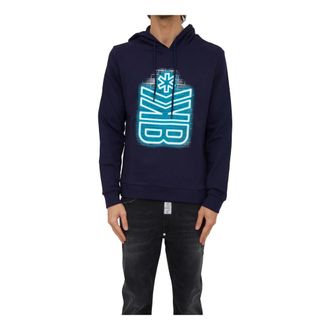 Dirk Bikkembergs Hombre, Sudaderas, Azul, Talla: M