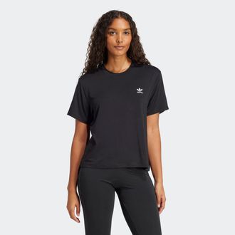 adidas T-Shirt ADIDAS ORIGINALS SNAKE TRF TEE, Damen, Gr. S, schwarz, Obermaterial: 69% Modal, 27% Polyester, 4% Elasthan, Shirts T-Shirt, Oversize-Passform,