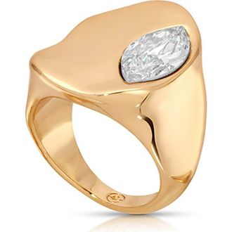 Ettika Liquid Crystal Statement Ring in Gold at Nordstrom, Size 8