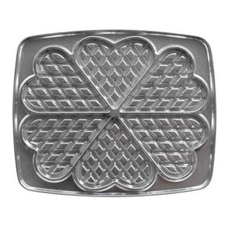 Lagrange Par De Platos Para 6 Gofres Coraz&oacute;n Para Super 2 Gofres 39111 - 030521