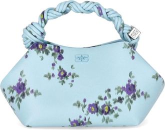 Ganni Bou Handtas - Dames - Handtassen - Blauw - ONE Size - Leer - Tassen
