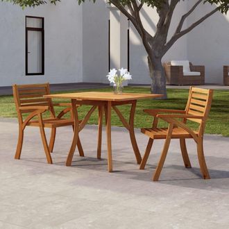 vidaXL Mesa De Jard&iacute;n Madera Maciza De Acacia 85x85x75 Cm Vidaxl