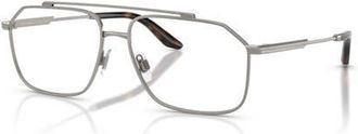 Dolce & Gabbana 56mm Pilot optical glasses in Grey at Nordstrom