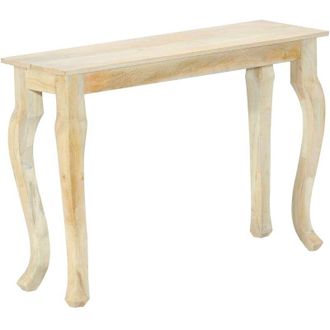 vidaXL Vidaxl Mesa Consola De Madera Maciza De Mango 110x35x77 Cm