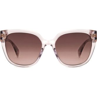Rag & Bone 56mm Gradient Polarized Square Sunglasses in Beige/Brown Gradient at Nordstrom Rack