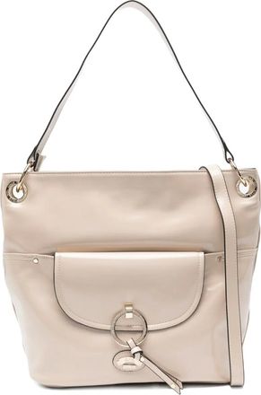 Ara Cora ring-detail tote bag - women - Polyurethane - One Size - Neutrals