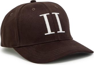 Les Deux Encore Logo-embroidered Faux Suede cap - Dark Brown - One Size