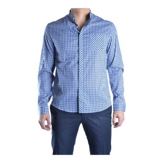 Balmain Shirts - Heren - Casual Overhemden - Blauw - 3XL - Overhemden