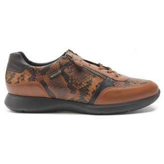 Mephisto Mephisto Monia Leather Womens Low Top Trainers - Chili - Size:UK 7