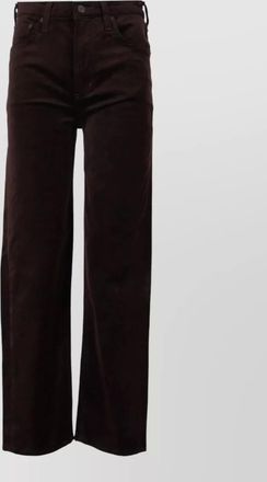 Citizens Of Humanity velvet high-rise straight-leg jeans