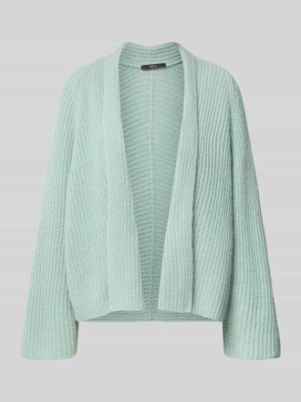 Windsor Strickjacke aus Schurwoll-Kaschmir-Mix mit Schalkragen in Hellgruen, Gr&ouml;&szlig;e 1