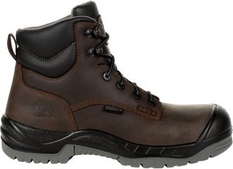 Rocky Mens Worksmart Composite Toe Waterproof Work Boot In Brown