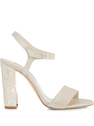 Freya Rose Martina block-heel sandals - women - Calf Leather/Kid Leather/Calf Leather - 41 - Neutrals