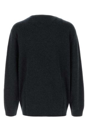 Le Kasha Mens Graphite Cashmere Colmar Sweater Terre Exterior: Organic Maglieria