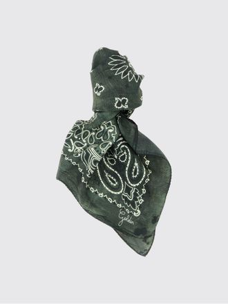 Golden Goose Square Silk Foulard with Abstract Bandana Print
