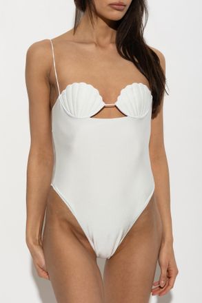 Os&eacute;ree One-piece Swimsuit, Womens, White