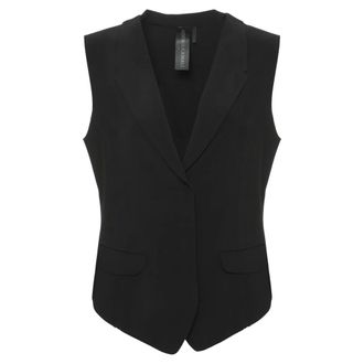 Norma Kamali Gilet con revers - - Jackets - Donna - Nero - S