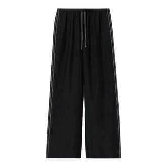 Filippa K Wide Trousers, female, Black, Size: M Eve Draped Trousers